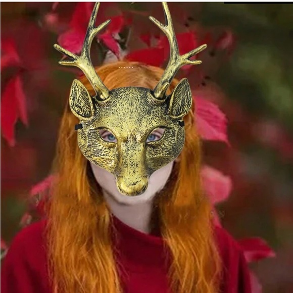 Deer buck mask Halloween fantasy festival brand new costume face disguise - Picture 1 of 4